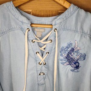 Pirate Style Lace Up Shirt